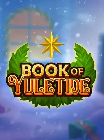 Decorative casino game artwork for DelOro: Book Of Yuletide