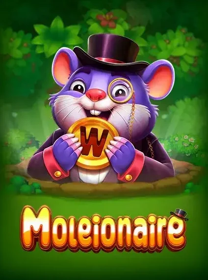 Decorative casino game artwork for DelOro: Moleionaire